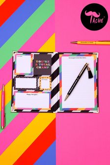 Tache Positivity Sticky Notebook & 3 Pack of Positivity Pens (Q81220) | $71