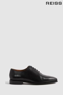 Reiss Black Mead Leather Lace-Up Shoes (Q81346) | 1,455 QAR