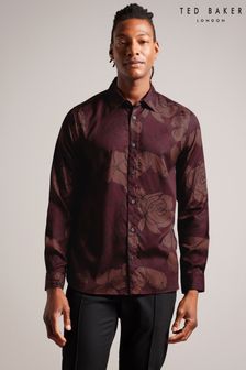 Зеленая рубашка с цветочным принтом Ted Baker (Q81365) | €56