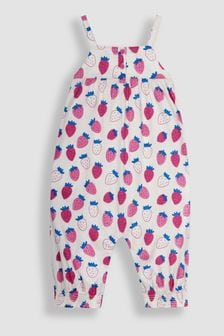Roz căpșună - Jojo Maman Bébé Print Jumpsuit (Q81425) | 137 LEI
