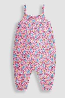 Pink Strawberry Garden Floral - Jojo Maman Bébé Print Jumpsuit (Q81426) | 137 LEI