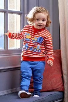 Portocaliu Transport - Set bluză și Pantaloni de sport bluză cu Jerseu aplicat JoJo Maman Bébé (Q81683) | 179 LEI