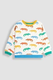 Natural Crocodile - Jojo Maman Bébé Crew Neck Jersey Sweatshirt (Q81685) | 143 LEI