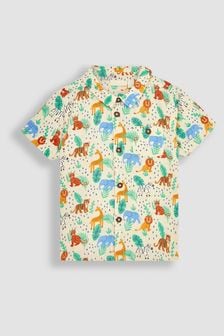 JoJo Maman Bébé Natural Safari Animals Printed Short Sleeve Shirt (Q81700) | €36
