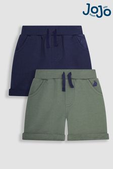 JoJo Maman Bébé Khaki Green 2-Pack Jogger Shorts (Q81720) | NT$890