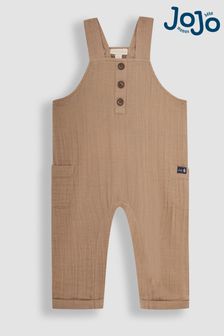 Naravna - Klasične hlače z naramnicami z gumbi spredaj Jojo Maman Bébé (Q81788) | €24