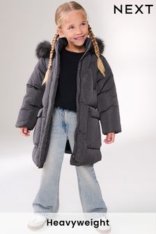 Girls Grey School Coats Jackets Next Oman