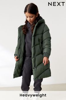 Girls green coat sales