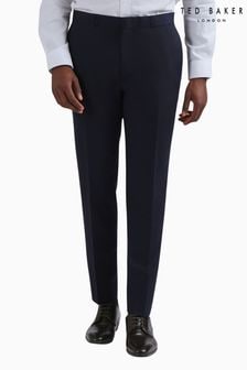 Ted Baker Tailoring Blue Slim Fit Tuxedo Trousers (Q82058) | SGD 271
