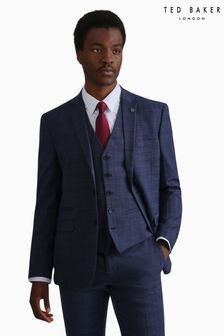 Ted Baker Tailoring Blue Chelia Slim Fit Check Jacket (Q82077) | LEI 1,546