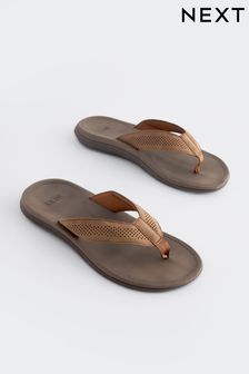 Brown Comfort Toe Post Sandals (Q82210) | MYR 123