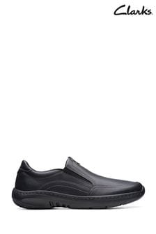 Clarks Black Leather ClarksPro Step Shoes (Q82718) | €128