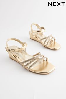 Next sandals gold hotsell