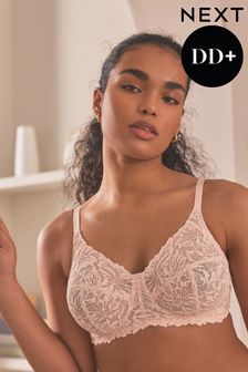 Light Pink Total Support Non Pad Non Wire Full Cup Comfort Lace Bra (Q82807) | €26