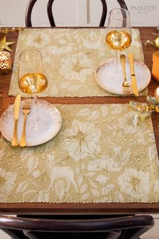 Paoletti Set of 4 Gold Stag Table Placemats (Q82898) | €23