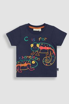 JoJo Maman Bébé Chameleon Embroidered T-Shirt