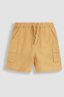 JoJo Maman Bébé Camel Cotton Linen Summer Shorts (Q83039) | $29