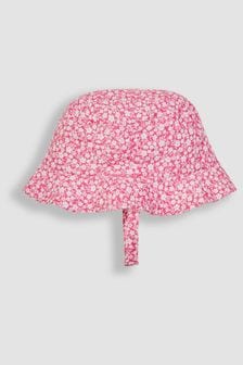 JoJo Maman Bébé Fuschia Pink Pretty Sun Hat (Q83082) | KRW29,900