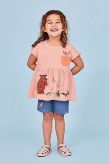 Conjunto de 2 piezas de pantalones cortos y camiseta con aplique Gruffalo de JoJo Maman Bebé (Q83182) | 45 €