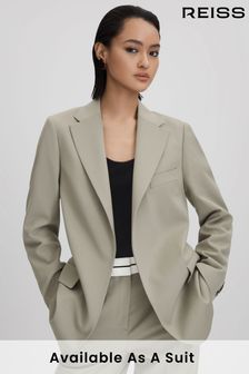 Reiss Green Whitley Wool Blend Single Breasted Suit Blazer (Q83393) | LEI 2,211