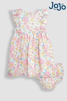 JoJo Maman Bébé Pink Sunflower Pretty Summer Dress (Q83501) | 147 SAR