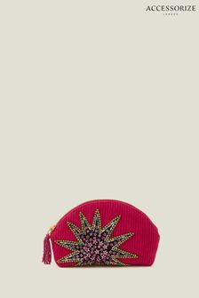 Accessorize Pink Star Cord Coin Purse (Q83621) | $20
