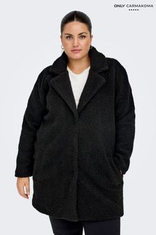 ONLY Curve Black Teddy Tailored Coat (Q83655) | €37