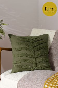 Furn Green Dakota Tufted Polyester Filled Cushion