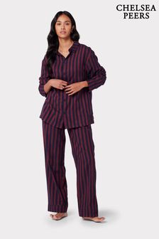 Chelsea Peers Red Flannel Stripe Print Pyjama Bottoms (Q84063) | SGD 68