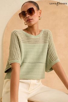 Love & Roses Green Batwing Textured Jumper (Q84249) | 2,174 UAH