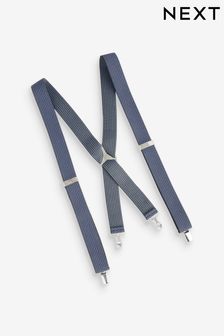 Navy Blue Textured Braces (Q84779) | $25