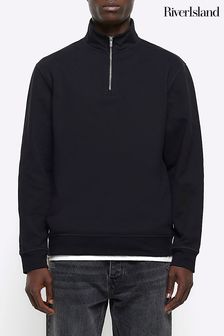River Island Funnel Neck Polo Hoodie