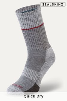 Сірий - Шкарпетки Sealskinz Thurton Неводонепроникні шкарпетки середньої довжини Quickdry (Q85029) | 858 ₴