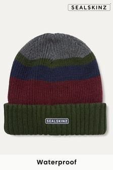 綠色 - Sealskinz克罗默防水防寒卷边条纹针织帽 (Q85075) | NT$1,730