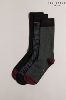Ted Baker Black/Grey Hoptoit Multi Socks (Q85233) | ₪ 116