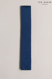 Ted Baker Blue Kelmis Diamond Texture Knitted Tie (Q85253) | €27