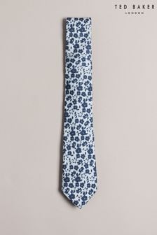 Ted Baker Tommaso Ditsy Floral Printed Silk White Tie (Q85265) | €27