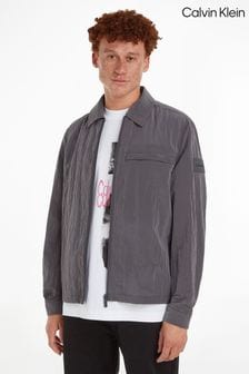 Calvin Klein Grey Crinkle 2.0 Shirt Jacket (Q85535) | kr2,077