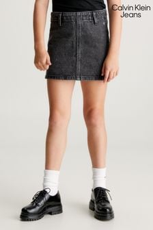 Calvin Klein Jeans Black Denim Skirt