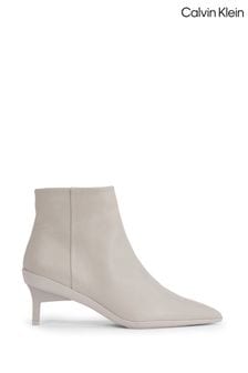 Calvin Klein Grey Wrapped Ankle Boots (Q85565) | $377