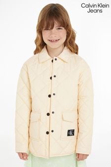 Calvin Klein Jeans 奶油色绗縫夾克 (Q85603) | NT$5,130