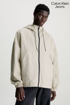 Calvin Klein Jeans Grey Seasonal Windbreaker Jacket (Q85605) | €243