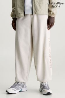 Calvin Klein Jeans Cream Wash Monologo Sweatpants (Q85610) | $264