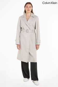 Calvin Klein Grey Essential Trench Coat (Q85620) | 1,485 QAR