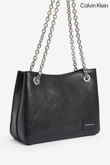 Calvin Klein Black Sculpted Shoulder Bag (Q85649) | $223