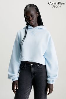 Calvin Klein Jeans 藍色亮片裝飾連帽衫 (Q85708) | NT$4,670