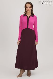 Florere Colourblock Midi Dress (Q85771) | $435