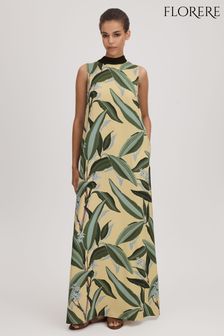 Florere Printed High Neck Maxi Dress (Q85848) | kr3 260