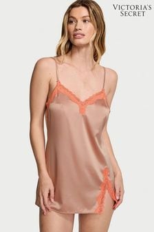 Victoria's Secret Macaron Nude Satin Slip Dress (Q85861) | €52