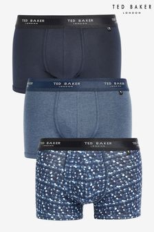 Ted Baker Black Cotton Trunks 3 Pack (Q86083) | AED116